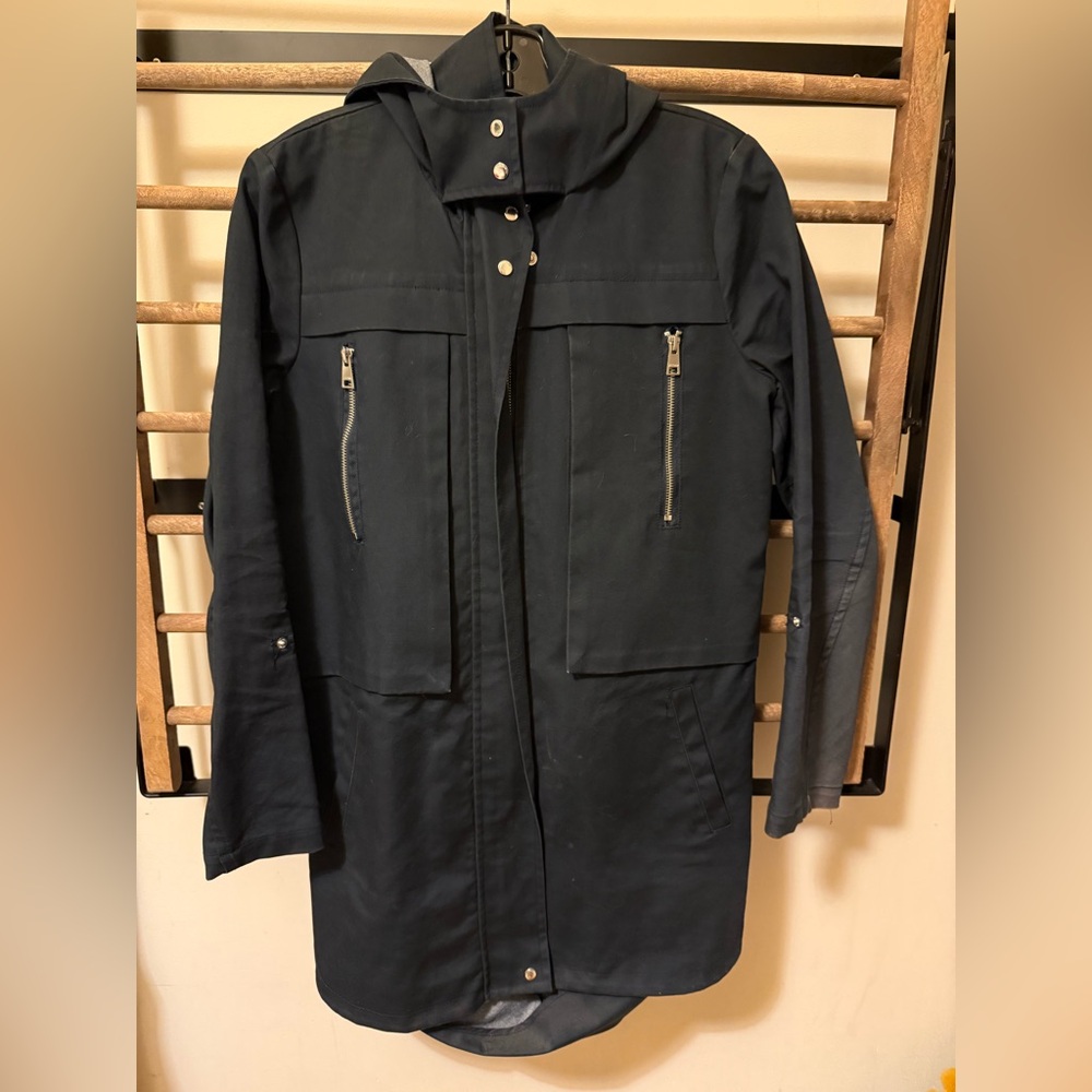 Navy Hooded Jacket
